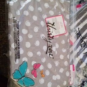 thirty-one thermal tote with butterflies